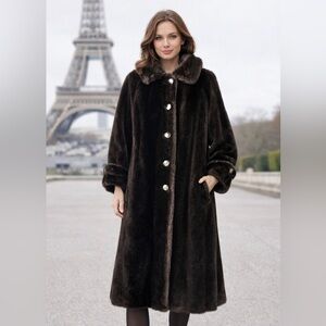 Tissavel of France Dark Brown Teddy Jacket